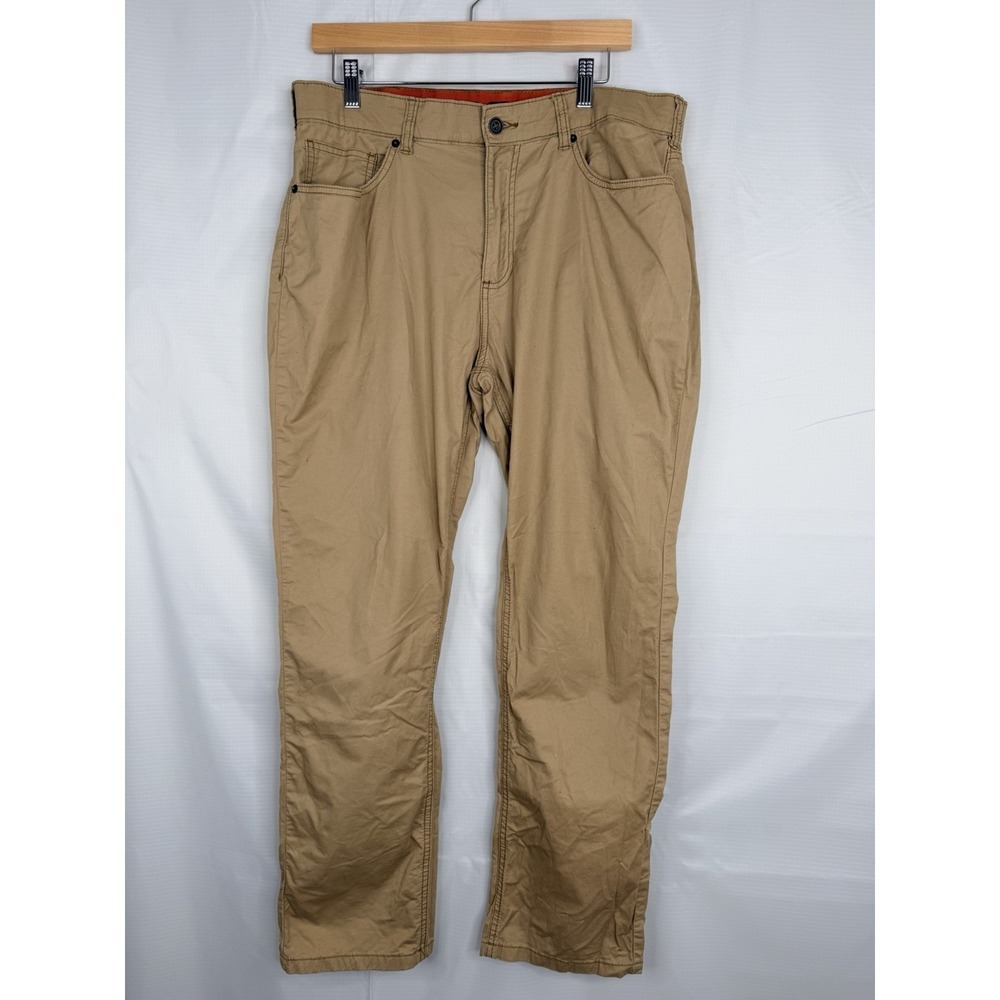 Denali Khaki Pants Mens 34x30 Straight Chino Cotton Spandex‎ Casual